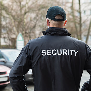 Security Guard on duty in Washington DC